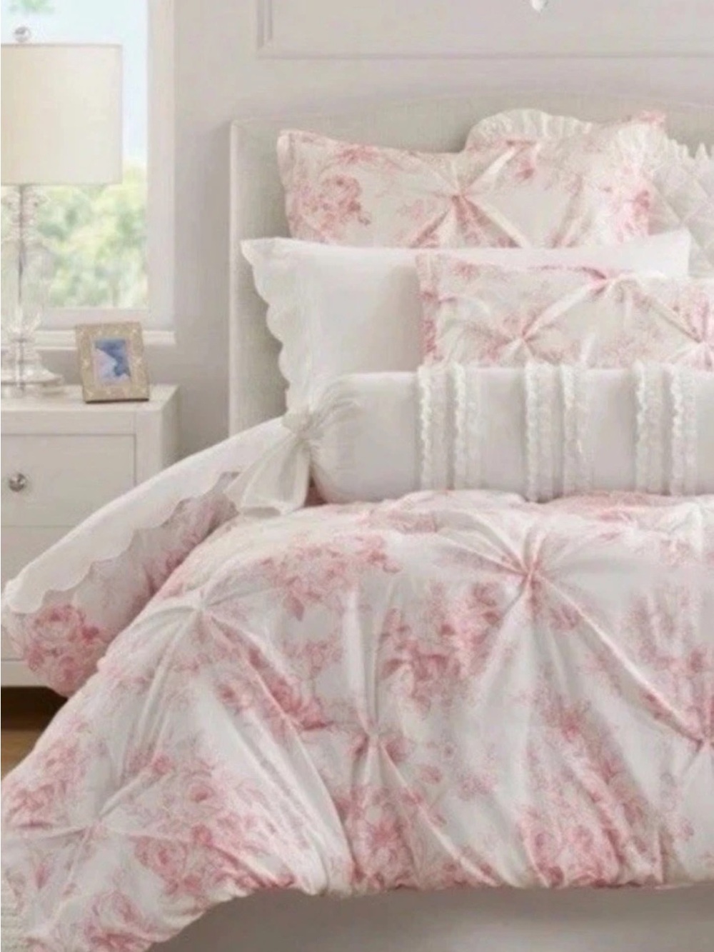 Retired Armoire Collection Pink Toile Full/Queen Reversible Comforter NWT - Picture 7 of 8
